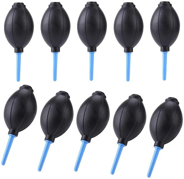 Main image of 10 Pack Soft Rubber Alcohol Ink Air Blower Dust Chips Camera Cleaner Craft Arts Painting Drawing Ink Black Blower Pump Hand Held Tool (15x5.5cm/6x2.2inch