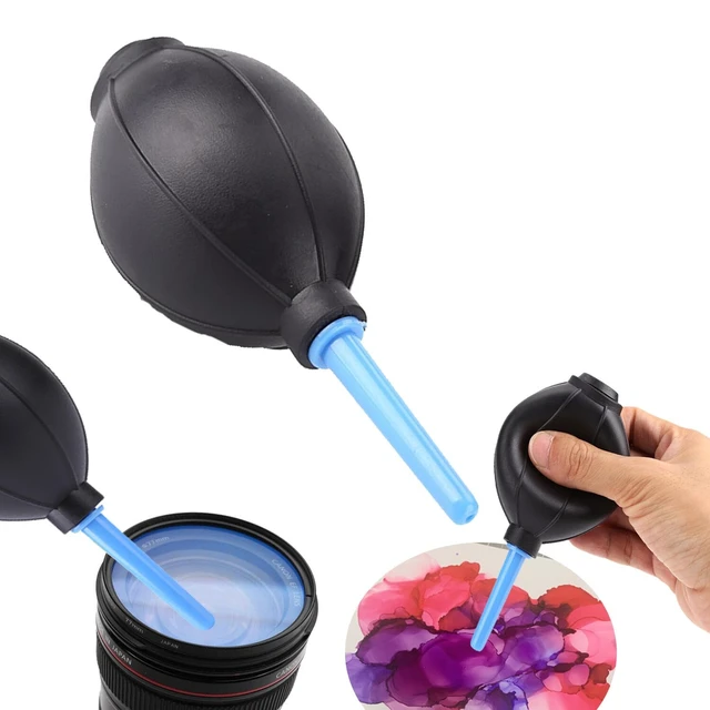 Alt view image 2 of 7 - 10 Pack Soft Rubber Alcohol Ink Air Blower Dust Chips Camera Cleaner Craft Arts Painting Drawing Ink Black Blower Pump Hand Held Tool (15x5.5cm/6x2.2inch