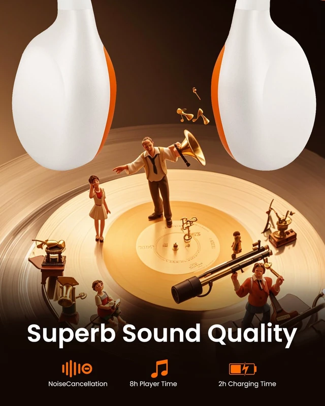 Alt view image 7 of 7 - Bone Conduction Headphones, Waterproof Swimming Headphones, Open Ear Headphones Wireless Bluetooth 5.3, Built-in MP3 32G Memory, Underwater Headset for Swimming, Sports, Running, Cycling