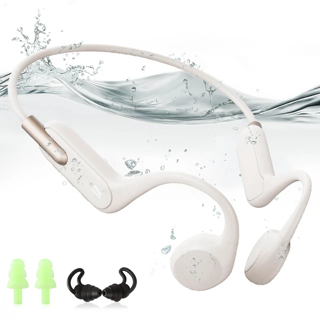 Main image of Bone Conduction Headphones for Swimming, IPX8 Waterproof Open-Ear Headphones with 32GB MP3 and Bluetooth 5.3 for Running and Workouts