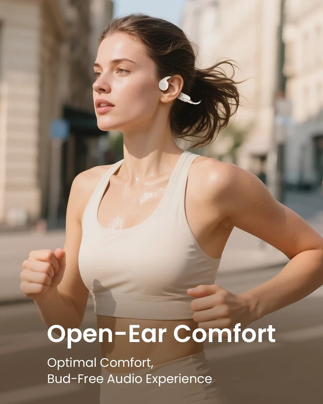 Alt view image 4 of 7 - Bone Conduction Headphones for Swimming, IPX8 Waterproof Open-Ear Headphones with 32GB MP3 and Bluetooth 5.3 for Running and Workouts