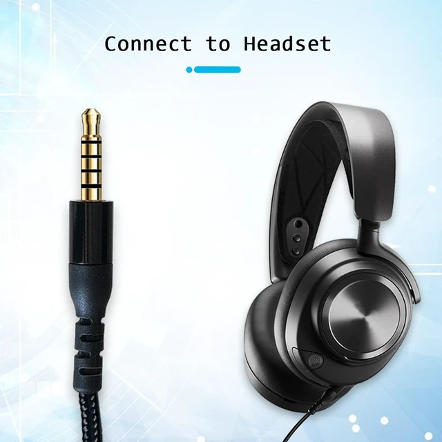 Alt view image 3 of 7 - Replacement 2 m Cable Compatible with Arctis Nova Pro / 7 Headset Compatible with SteelSeries Arctis Nova Pro / 7 Headset (2 m, Black)