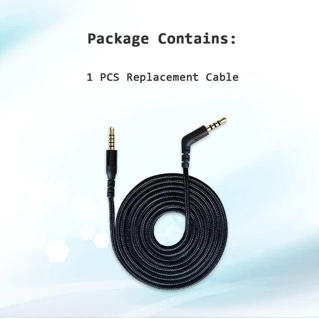 Alt view image 6 of 7 - Replacement 2 m Cable Compatible with Arctis Nova Pro / 7 Headset Compatible with SteelSeries Arctis Nova Pro / 7 Headset (2 m, Black)