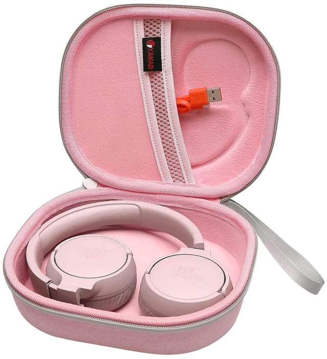 Main image of Case for JBL Tune 530BT/520BT/510BT/680NC/670NC/660NC Etc Headphone, Pink Hard Carrying Travel Case for JBL Live 670NC/770N/780NC/Live 460NC/T450BT On-Ear Headphones