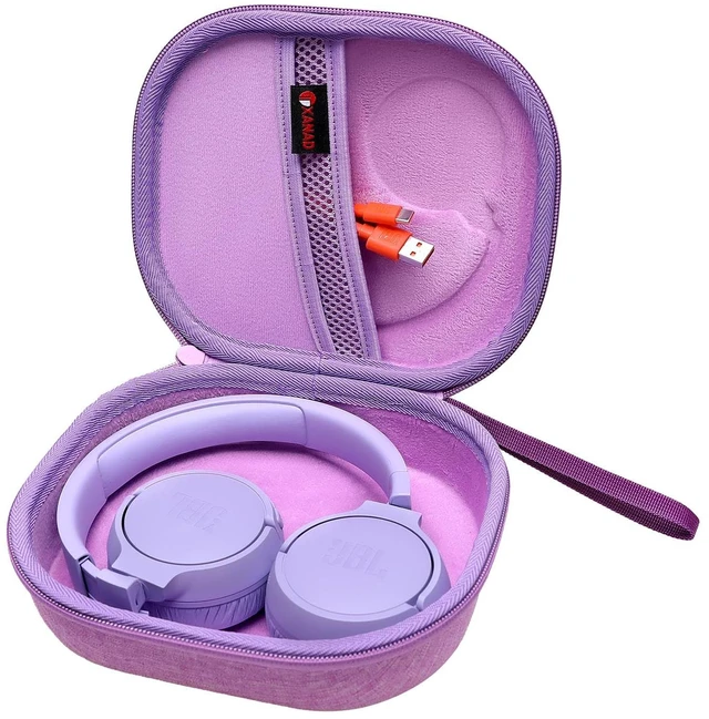 Main image of Case for JBL Tune 530BT/520BT/510BT/680NC/670NC/660NC Etc Headphone,Purple Hard Carrying Travel Case for JBL Live 670NC/770N/780NC/Live 460NC/T450BT On-Ear Headphones