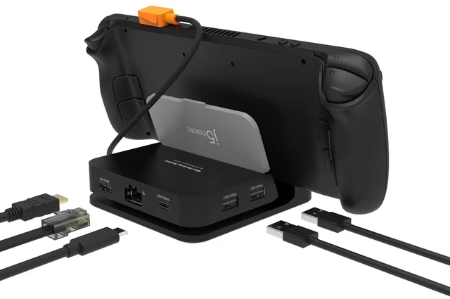 Main image of Switch 2 Dock Station, Compatible with Steam Deck, ROG Ally, iPad 4K@60Hz with 100W PD Charging, Gigabit RJ45 Ethernet, USB 3.2 Type A Port (JCD624)