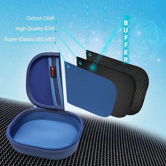 Alt view image 3 of 6 - Case for JBL Tune 530BT/520BT/510BT/680NC/670NC/660NC Etc Headphone, Blue Hard Carrying Travel Case for JBL Live 670NC/770N/780NC/Live 460NC/T450BT On-Ear Headphones