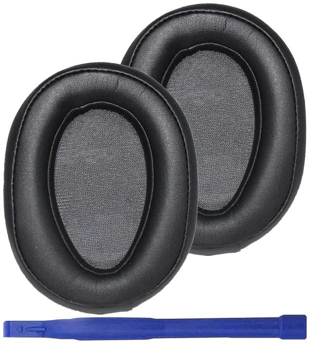 Main image of WH-H900N Replacement Ear Pads Protein PU Leather Ear Cushion Compatible with Sony WH-H900N and MDR-100ABN Headphones (Black)