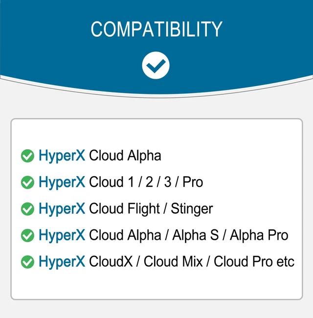 Alt view image 2 of 7 - Replacement Headphone Headband Cover for HyperX Cloud & Alpha,Cloud 1/2/3/Pro,Cloud X/Core,Flight,Stinger Gaming Headset,Headband Cushion Easy Installation No Tool Needed-Velvet Black
