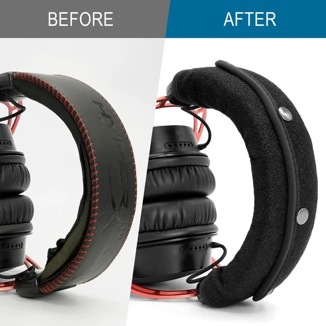 Alt view image 4 of 7 - Replacement Headphone Headband Cover for HyperX Cloud & Alpha,Cloud 1/2/3/Pro,Cloud X/Core,Flight,Stinger Gaming Headset,Headband Cushion Easy Installation No Tool Needed-Velvet Black