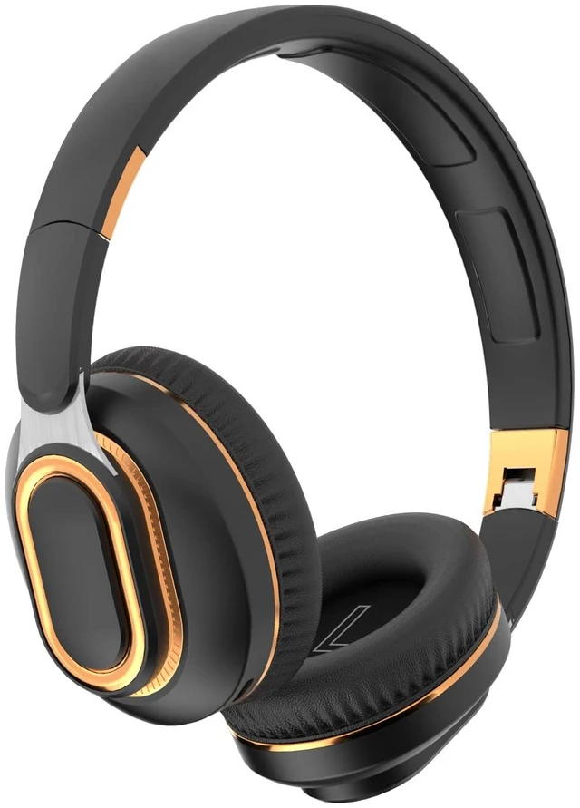 Main image of H7 Foldable Over-the-Ear Wireless Bluetooth Headphones, Black 30H Playingtime,HiFi surround sound and 1.5m Audio Cable,Soft Lightweight Headset With Mic,for Android and iOS,Gift,Study