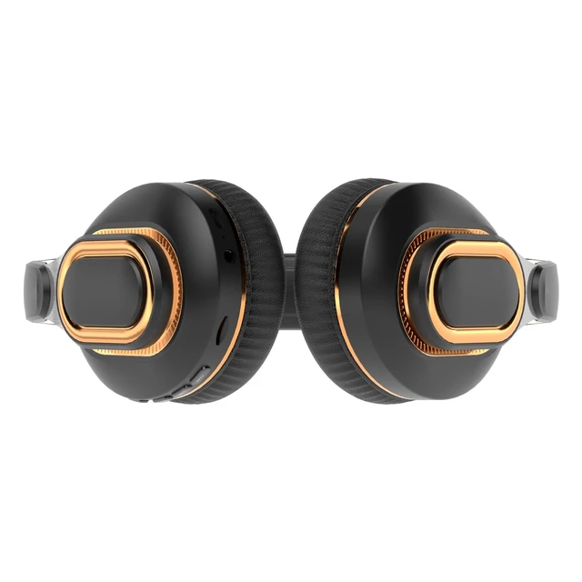 Alt view image 7 of 7 - H7 Foldable Over-the-Ear Wireless Bluetooth Headphones, Black 30H Playingtime,HiFi surround sound and 1.5m Audio Cable,Soft Lightweight Headset With Mic,for Android and iOS,Gift,Study