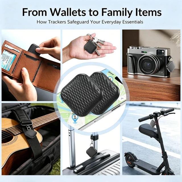 Alt view image 6 of 7 - Mini GPS Tracker for Vehicles No Subscription, iOS Only, 2 Pack Hidden Tracking Device, Car Tracker Work with Apple Find My, Vehicle Tracker with Audio for Kids, Dogs, Key, Luggage