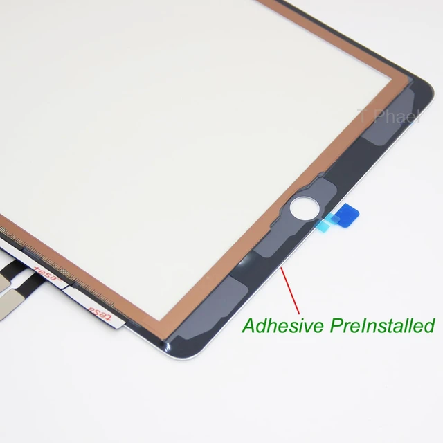 Alt view image 3 of 7 - White Touch Screen Digitizer Repair Kit for iPad 9.7" 2018 iPad 6 6th Gen A1893 A1954 Front Glass Replacement (Without Home Button,not Include LCD) + Tools