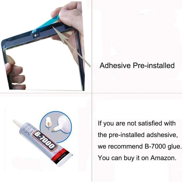 Alt view image 6 of 7 - White Touch Screen Digitizer Repair Kit for iPad 9.7" 2018 iPad 6 6th Gen A1893 A1954 Front Glass Replacement (Without Home Button,not Include LCD) + Tools