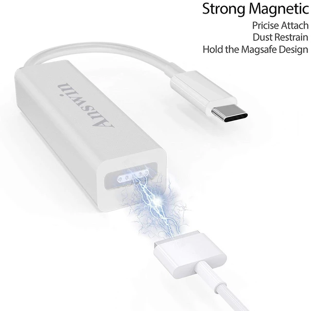 Alt view image 3 of 6 - Mag-Safe to USB C, USB C to Mag-Safe 1&2 Charging Adapter Compatible for iPhone 15/16/17, M1/M2 MacBook, MacBook Air, iPad with USB Type-C