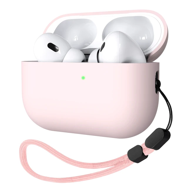Main image of Liquid Silicone Case for AirPods Pro 2(2023/2022), Triple Layer Hybrid Protective Hard Case Shockproof Cover Compatible with AirPods Pro 2nd Generation (Pink)