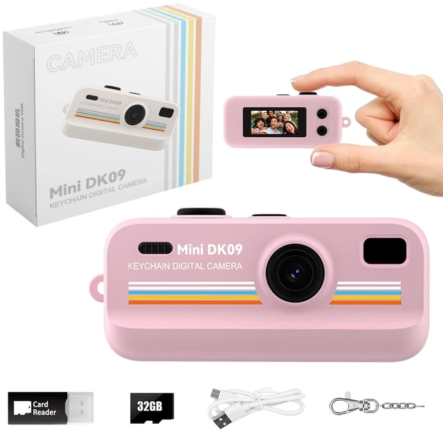 Main image of Compact Retro Digital Camera 2K HD 16X Zoom LED Fill Light Keychain Version Vintage Filters Easy Single Button Control Portable Pocket Camera for Boys Girls and Teens