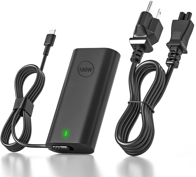 Main image of 100W USB-C Charger for Dell Laptop Precision 3541 3560 3561 3580 5770 5680 20V 5A Type-C Laptop AC Adapter for XPS 14 9440 Latitude 5420 5530 5540 3440 7420 9450 9440 2-in-1 Inspiron 14 7440 16 7640