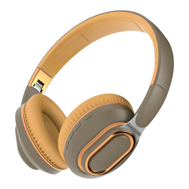 Alt view image 4 of 7 - H7 Foldable Bluetooth Wireless Over Ear Headphones, Brown-Green 30H Playtime,1.5m Audio Cable, HiFi Stereo Lightweight Headset,With Mic,For Travel/Gift/PC/Office/Cellphone