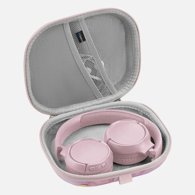 Alt view image 3 of 6 - NOVA On-Ear Headphones Case Compatible with JBL Tune 510BT/500BT/670NC, Live 400BT, Replacement Hard Shell Travel Carrying Bag with Cable Storage (Pink Marble)