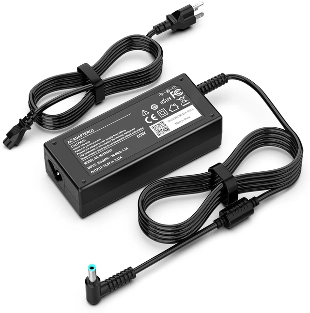 Main image of 65W Laptop Charger for HP EliteBook 820 830 840 845 850 855 1020 1030 1040 G9 G8 G7 G6 G5 G4 G3 AC Adapter Power Cord 19.5V