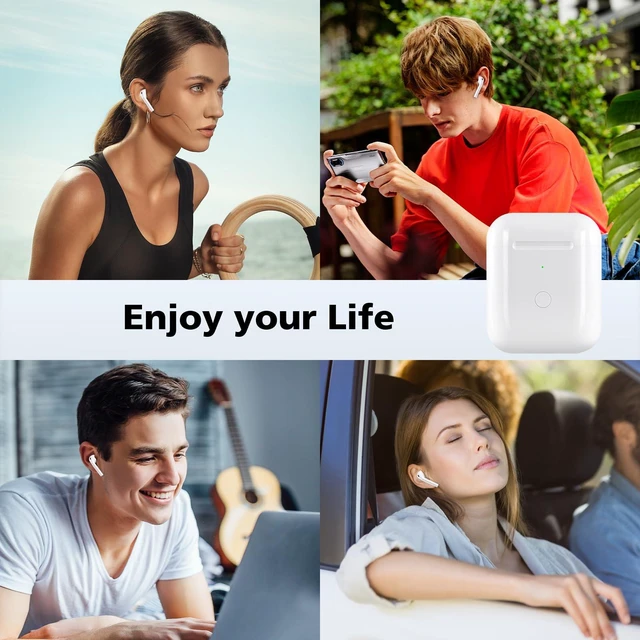 Alt view image 7 of 7 - Wireless Charging Case Compatible with AirPod 1 2, Air Pods 1 2 Charger Case Replacement with Bluetooth Pairing Sync Button, No Earbuds,White
