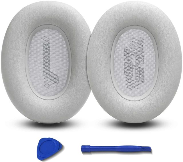 Main image of Replacement Ear Pads for JBL E65BTNC/Live 650BTNC/Live 770NC/Live 660NC/Duet NC Headphone, Extra Thick Cushions, Ear Cups Cover, Soft LeatherMemory Foam Headset Earpads (Gray)