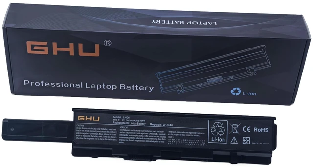 Main image of 9-Cell Laptop Battery 87Wh Replacement for Dell Studio 1535 1536 1537 1555 1557 1558, Compatible with PP33L PP39L WU946 WU965 WU960 KM958 MT264 MT276 312-0701