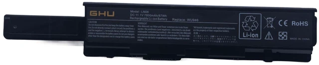 Alt view image 2 of 6 - 9-Cell Laptop Battery 87Wh Replacement for Dell Studio 1535 1536 1537 1555 1557 1558, Compatible with PP33L PP39L WU946 WU965 WU960 KM958 MT264 MT276 312-0701