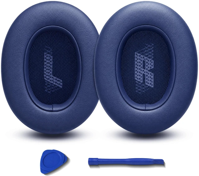 Main image of Replacement Ear Pads for JBL E65BTNC/Live 650BTNC/Live 770NC/Live 660NC/Duet NC Headphone, Extra Thick Cushions, Ear Cups Cover, Soft LeatherMemory Foam Headset Earpads (Blue)