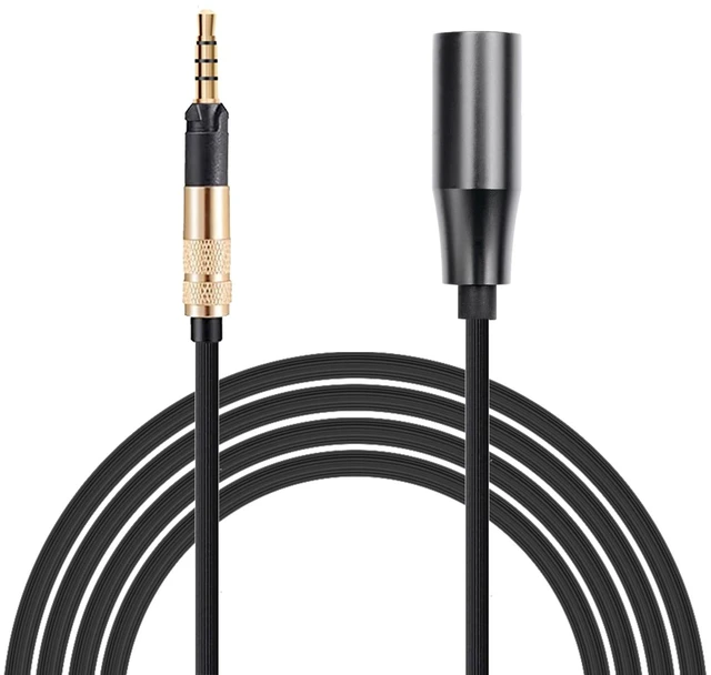 Main image of Replacement Audio Upgrade Cable Compatible with Sennheiser HD598Cs HD560s HD598SE HD620S HD400PRO HD599 ATH-M50x M70x Headphones for Musicians Audiophiles 6.5ft 4PIN-XLR