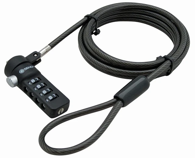 Main image of Black Notebook/Laptop Combination Lock Security Cable