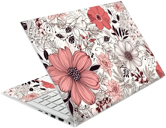 Main image of Laptop Skin Decal HP 14" - Botanical, Laptop Cover Sticker, No Cutting Required, No Bubble, Waterproof, Scratch Resistant - Including Wide Screen and Wrist Pad