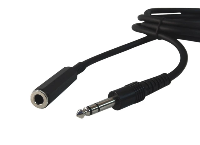 Alt view image 3 of 3 - 100 Foot 1/4" (6.3mm) Stereo Headphone Extension Cable
