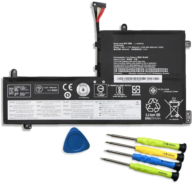 Main image of L17M3PG2 L17C3PG2 57Wh Laptop Battery Replacement for Lenovo Legion Y530-1060 Y545-81Q6 Y540 15ich Y7000 Y7000P-1060 Y540-17lRH Series 5B10W67380 5B10T310455 11.52V 4955mAh (Ultra-Long Line)