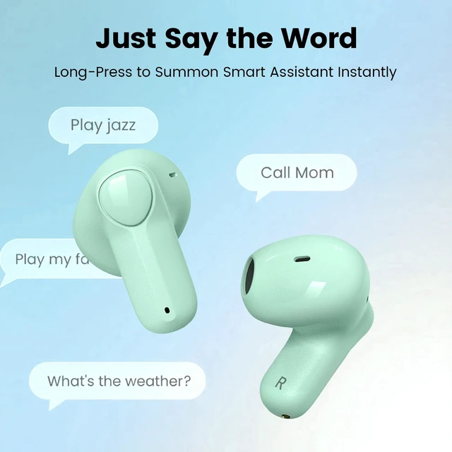 Alt view image 7 of 7 - Wireless Earbuds with Mini Handbag Case, 22H Playtime, Sage Green Bluetooth 5.3, 13mm drivers, touch controls and DIY stickers for music, calls, travel, everyday wear and gifting