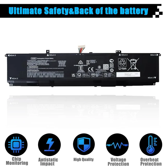 Alt view image 4 of 7 - KL06XL Laptop Battery for HP Envy 15-EP0000NS 15-EP0001NK 15-EP0003NQ 15-EP0098NR 15-EP0005NL 15-EP0006NM 15-EP0006TX 15-EP0000NU Series HSTNN-IB9M L85853-1C1 KL06 KLO6 L85885-005 11.58V 83.14Wh