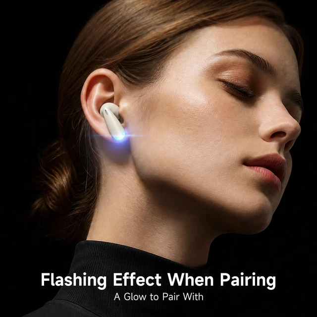Alt view image 7 of 7 - True Wireless Earbuds with Charging Case, Bluetooth 6.0 Ear Buds In Ear Headset, HiFi Stereo, 50 H Playback Earphones with ENC Mic, Hands-Free Clear Calls for TV Smart Phone Laptop Sports