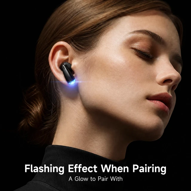 Alt view image 7 of 7 - True Wireless Earbuds with Charging Case, Bluetooth 6.0 Ear Buds In Ear Headset, HiFi Stereo, 50 H Playback Earphones with ENC Mic, Hands-Free Clear Calls for TV Smart Phone Laptop Sports