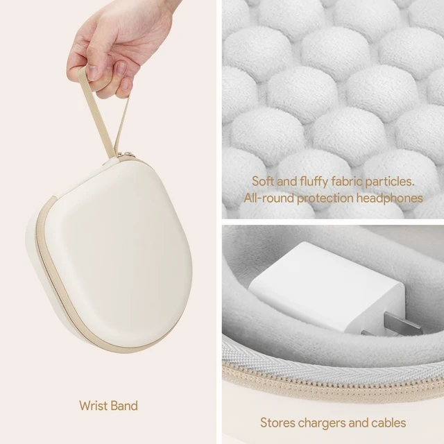 Alt view image 3 of 6 - Hard Case for WH-CH510 /JBL Tune 510BT Headphone, Travel Protective Cover Storage Bag(White)