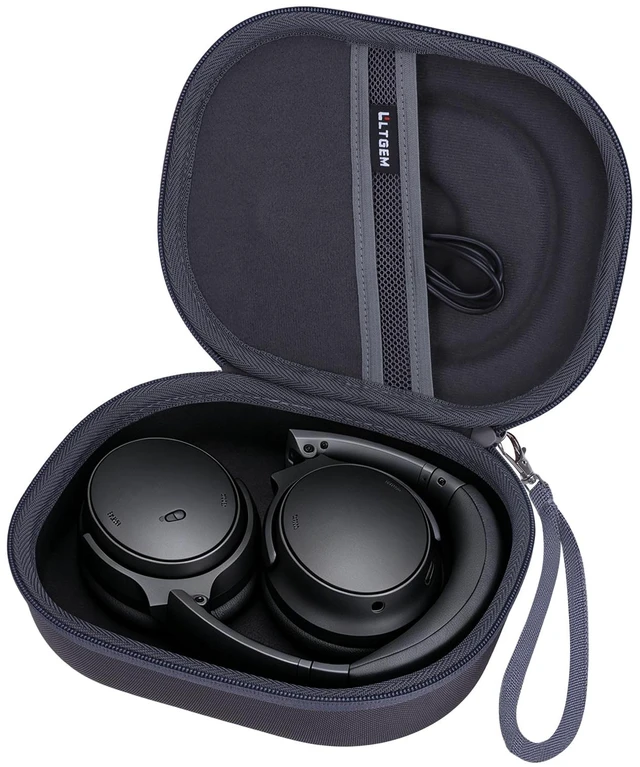 Main image of Headphones Case Compatible with Bose QuietComfort,QC Ultra 2, Dark Gray Fits Bose QC Ultra, QC 45, QC 35, QC25, QC45SE, QC SE Wireless Noise Cancelling Headphones, Travel Storage Bag