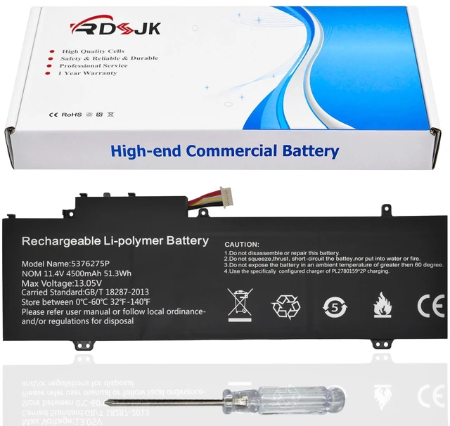 Main image of 5376275P UTL-509068-3S NV-509067-3S Laptop Battery for Gateway GWTN156-1RG GWTN141-2BL GWTN141-4 GWTN141-4BK GWTN141-4BL GWTN156-5BL 5BK GWTN156-9SL GWTN141-10BK GWTN141-10BL GWTN141-10GR 11.4V 51.3Wh