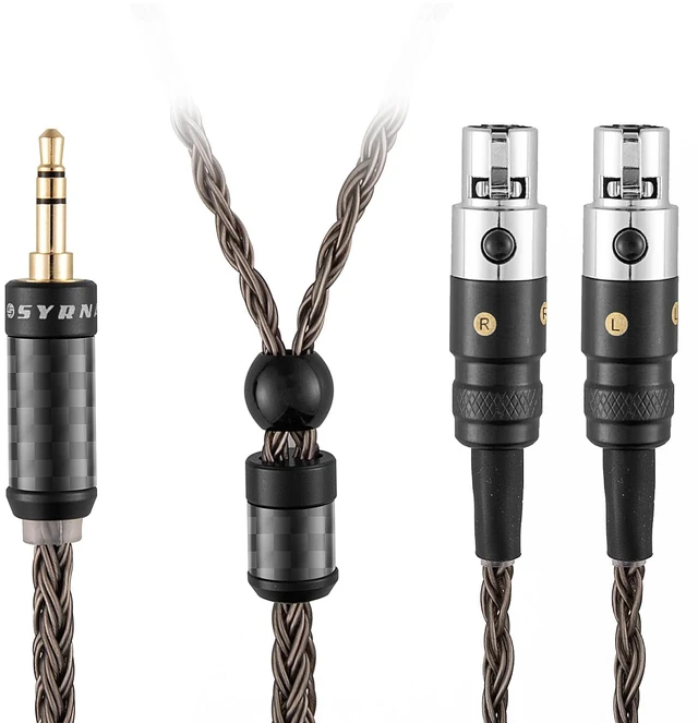 Main image of 3.5mm Stereo Cable Compatible with Audeze LCD-2, LCD-4, LCD-3, LCD-X, LCD-XC, MM-500 Headphone for MEZE Empyrean, Elite, Kennerton Thror, Thekk (with 3.5mm Stereo, 1.5Meters 5Ft)