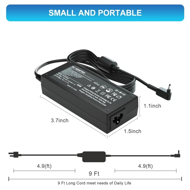 Alt view image 3 of 7 - Laptop Charger for Samsung Galaxy Book Flex 2 Alpha Compatible with NP730 NP730QDA NP730QCJ Galaxy View 18.4 Tablet SM-T670 SM-T677 Notebook 9 7 5 Flash NP900 NP930 NP730 NP550 Power Adapter