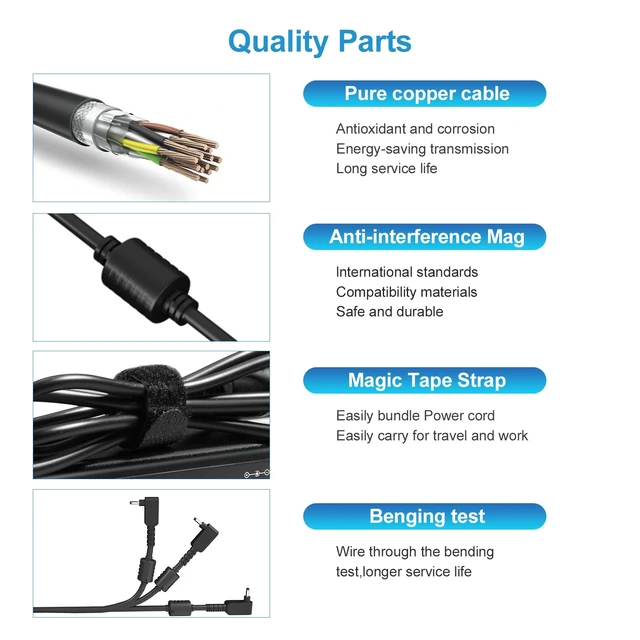 Alt view image 4 of 7 - Laptop Charger for Samsung Galaxy Book Flex 2 Alpha Compatible with NP730 NP730QDA NP730QCJ Galaxy View 18.4 Tablet SM-T670 SM-T677 Notebook 9 7 5 Flash NP900 NP930 NP730 NP550 Power Adapter