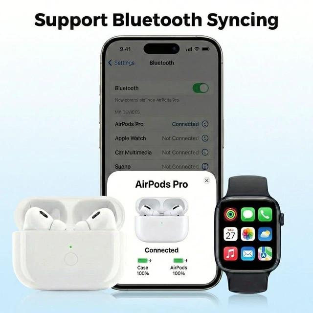 Alt view image 6 of 7 - Replacement Charging Case for AirPods Pro 2nd & 1st Generation Charging Case Compatible for Air Pod Pro 1st&2nd Generation, Airpod Pro Charger Case Replacement