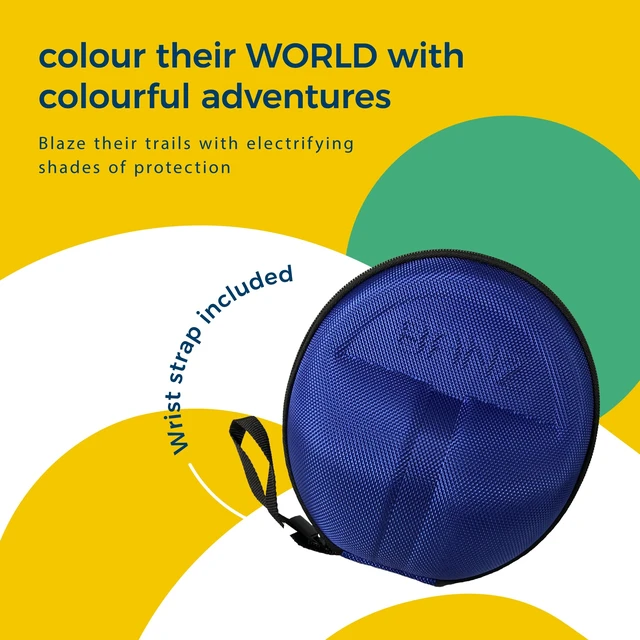 Alt view image 4 of 7 - Baby Earmuffs CASE - Protective Premium Hard EVA Case - Holds Baby Size Earmuffs and Bluetooth Baby Headphones Protect Children Hearing Earmuffs Travel Case - Lapis