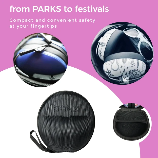 Alt view image 5 of 7 - Baby Hearing Protection Earmuffs ZeeCase - Onyx Durable ABS shell, Lightweight construction, Travel, Airplane, Stroller walks