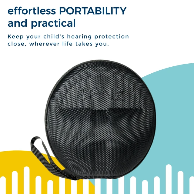 Alt view image 6 of 7 - Baby Hearing Protection Earmuffs ZeeCase - Onyx Durable ABS shell, Lightweight construction, Travel, Airplane, Stroller walks